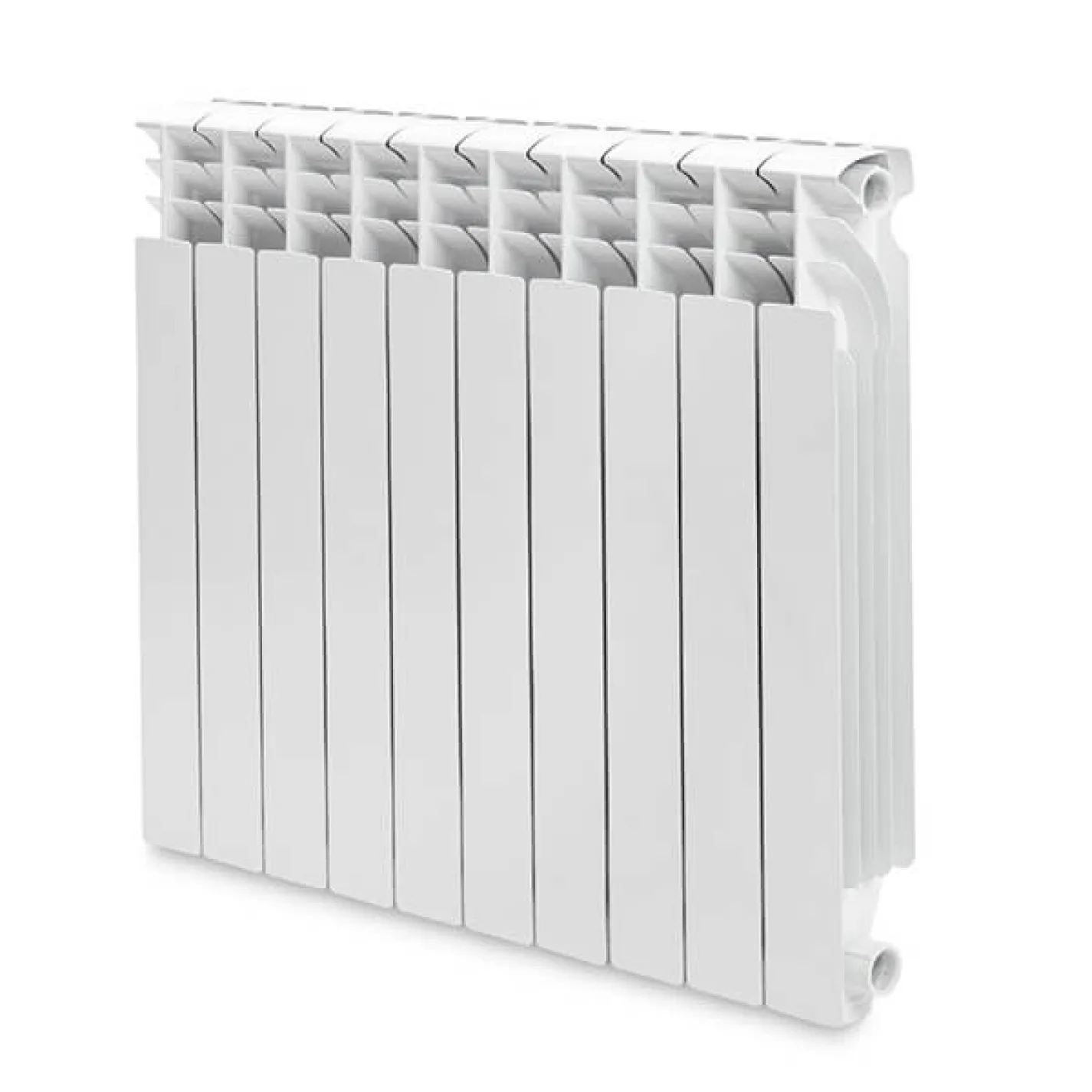 Алюмінієвий радіатор Mirado 600/96 AL білий 10 секцій - Фото 1